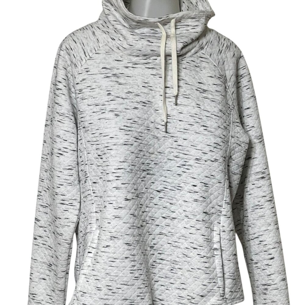 North River. Womens Pullover Hoodie Sz L By Next Run - Gray With Black Speckles
